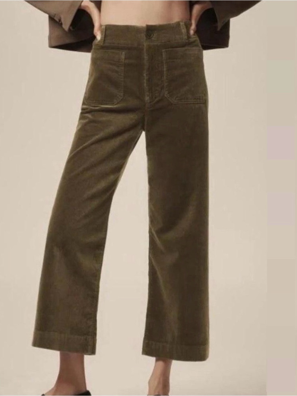 Anthropologie Maeve Colette Wide-Leg Corduroy Pants